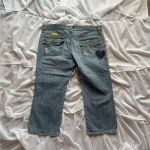Old Navy Y2K Patchwork Capri Jeans